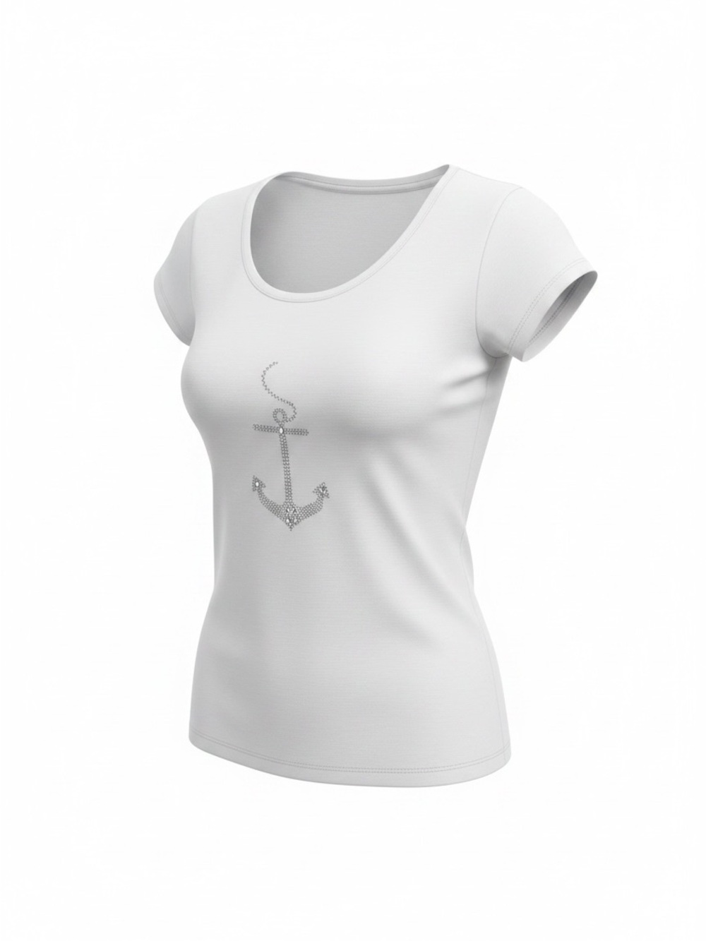 fresh produce White Short-Sleeve Anchor Tee